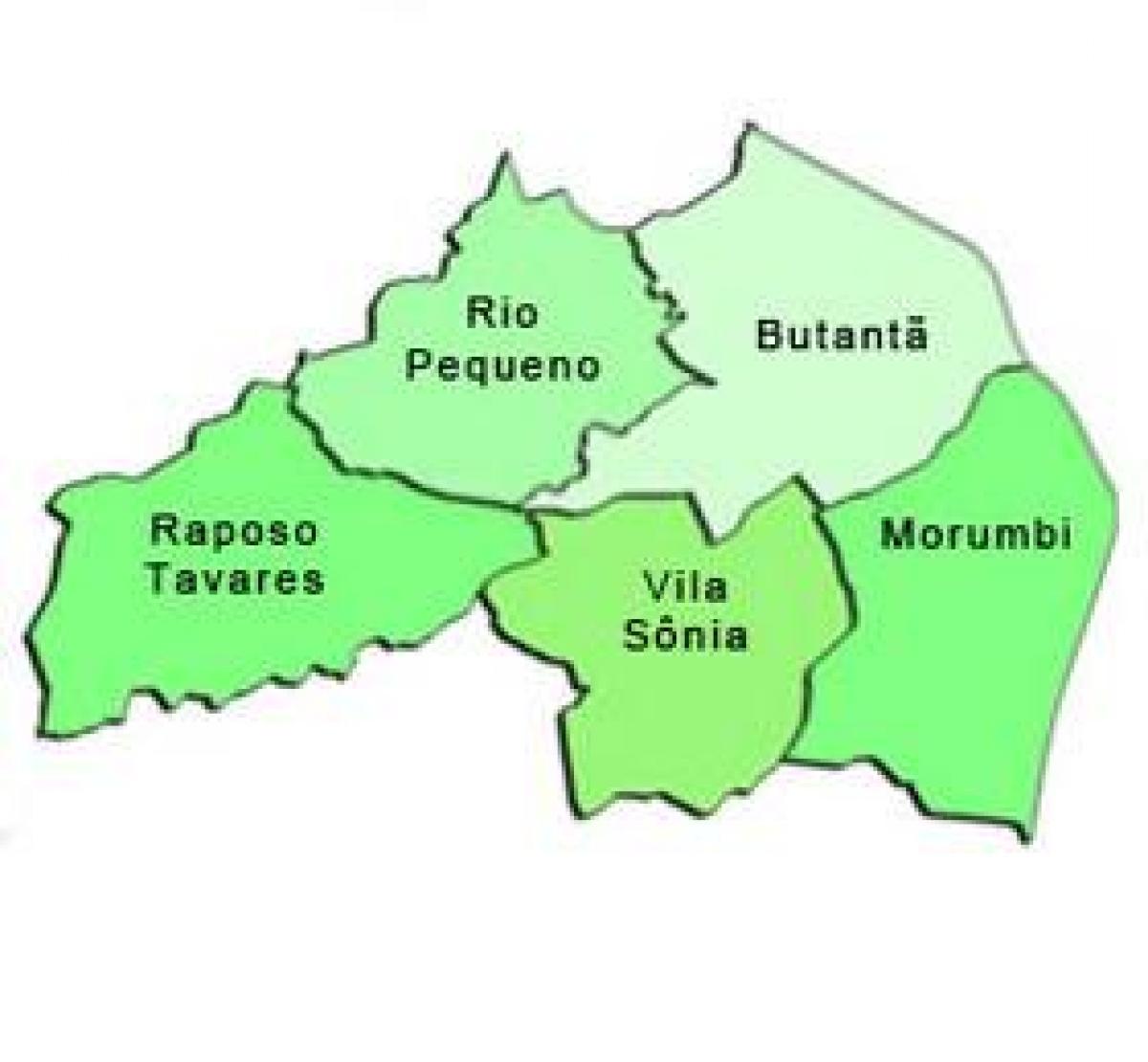 რუკა Butantã sub-prefecture