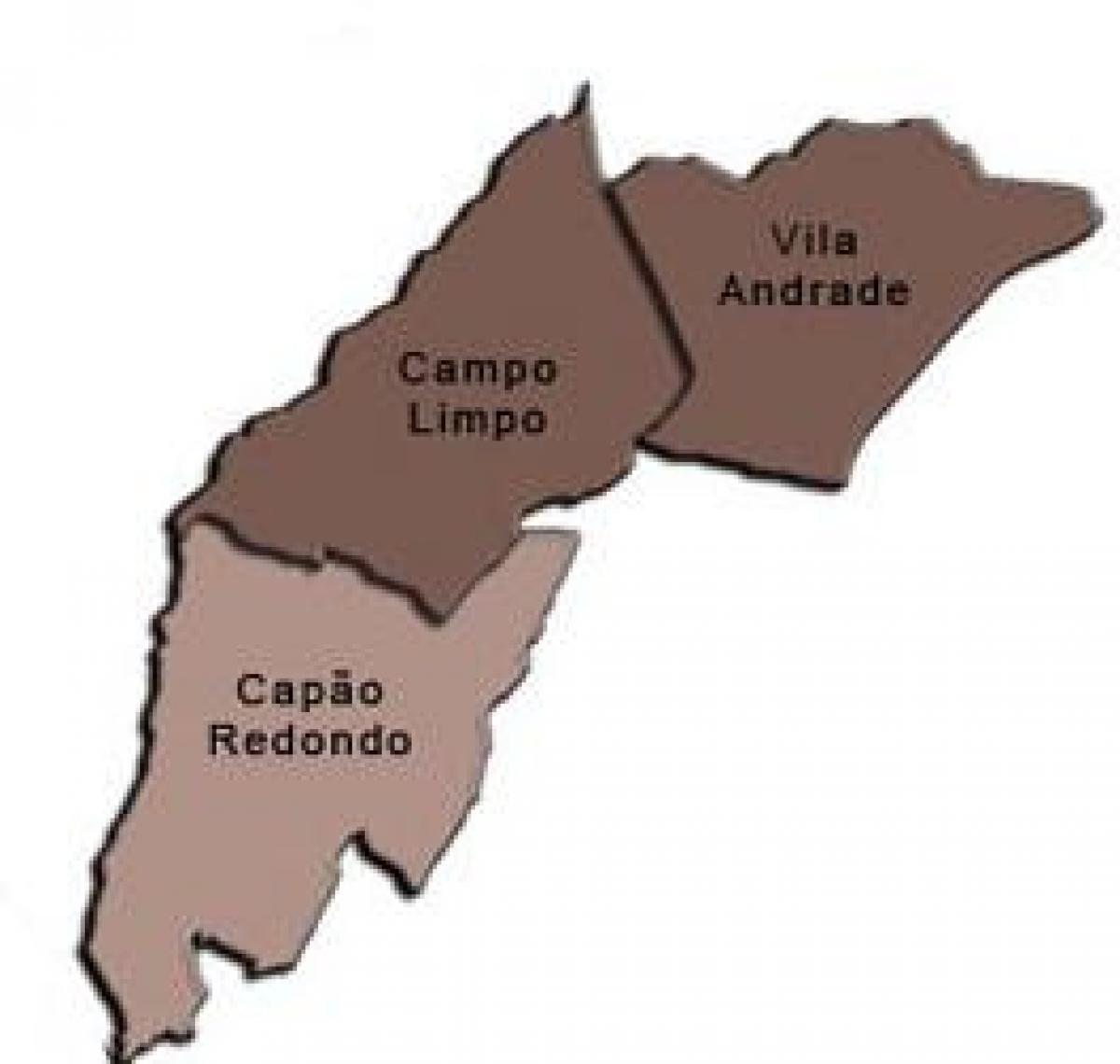 რუკა Campo Limpo sub-prefecture