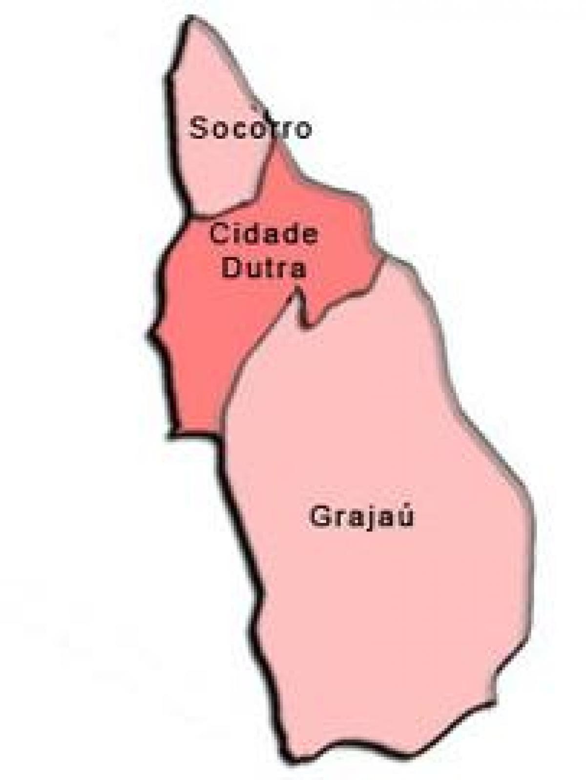რუკა Capela ნუ Socorro sub-prefecture
