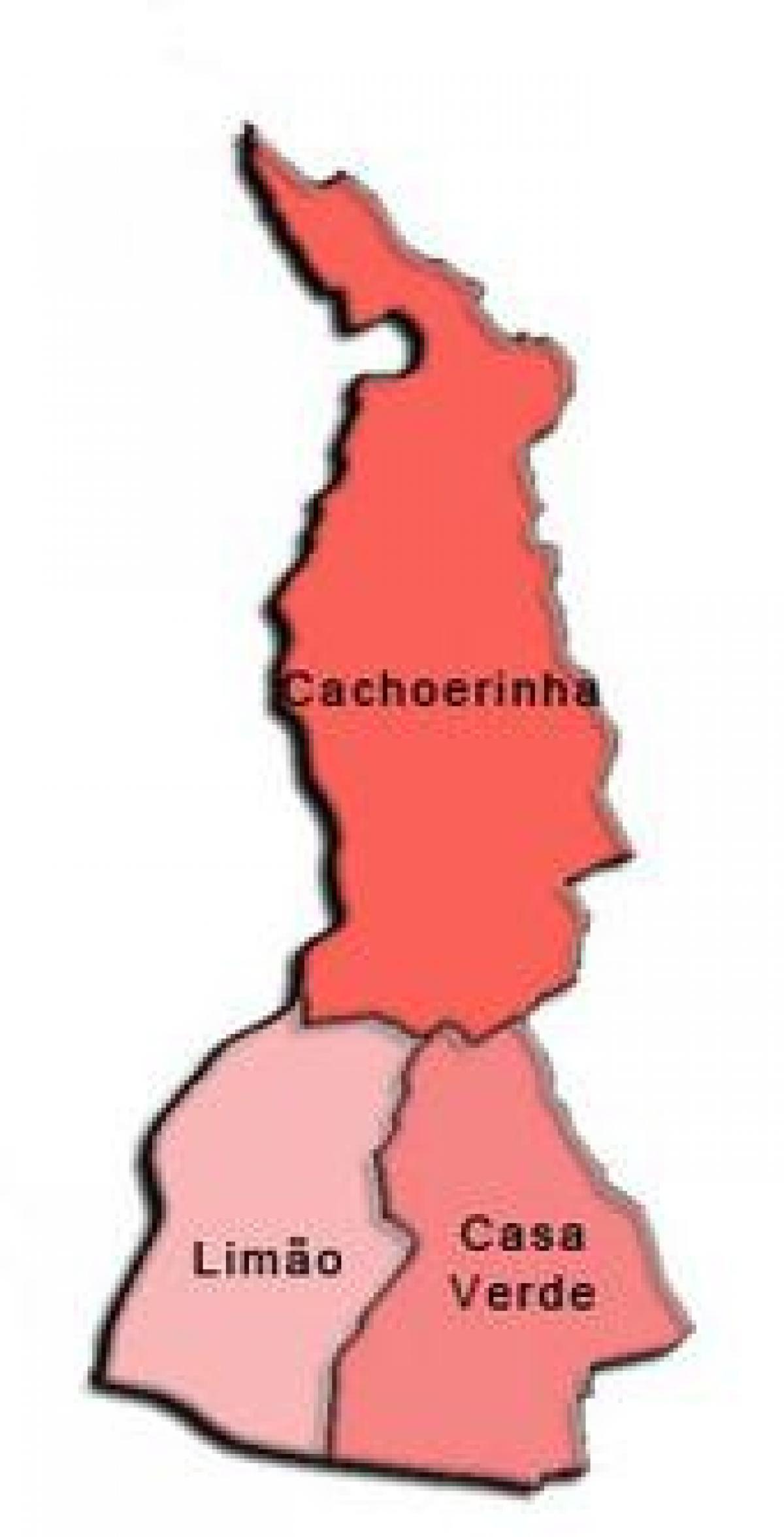 რუკა Casa Verde sub-prefecture