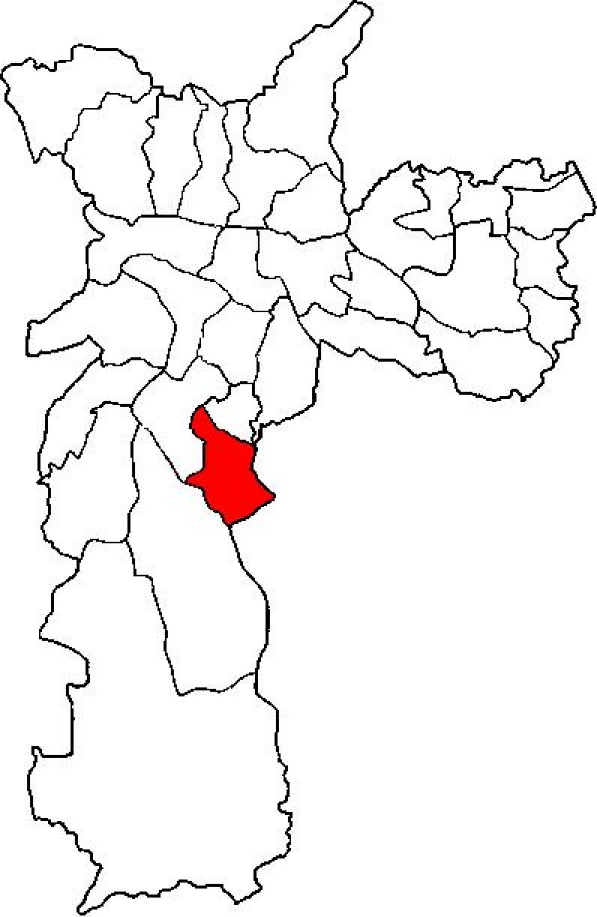 რუკა Cidade Ademar sub-prefecture São Paulo