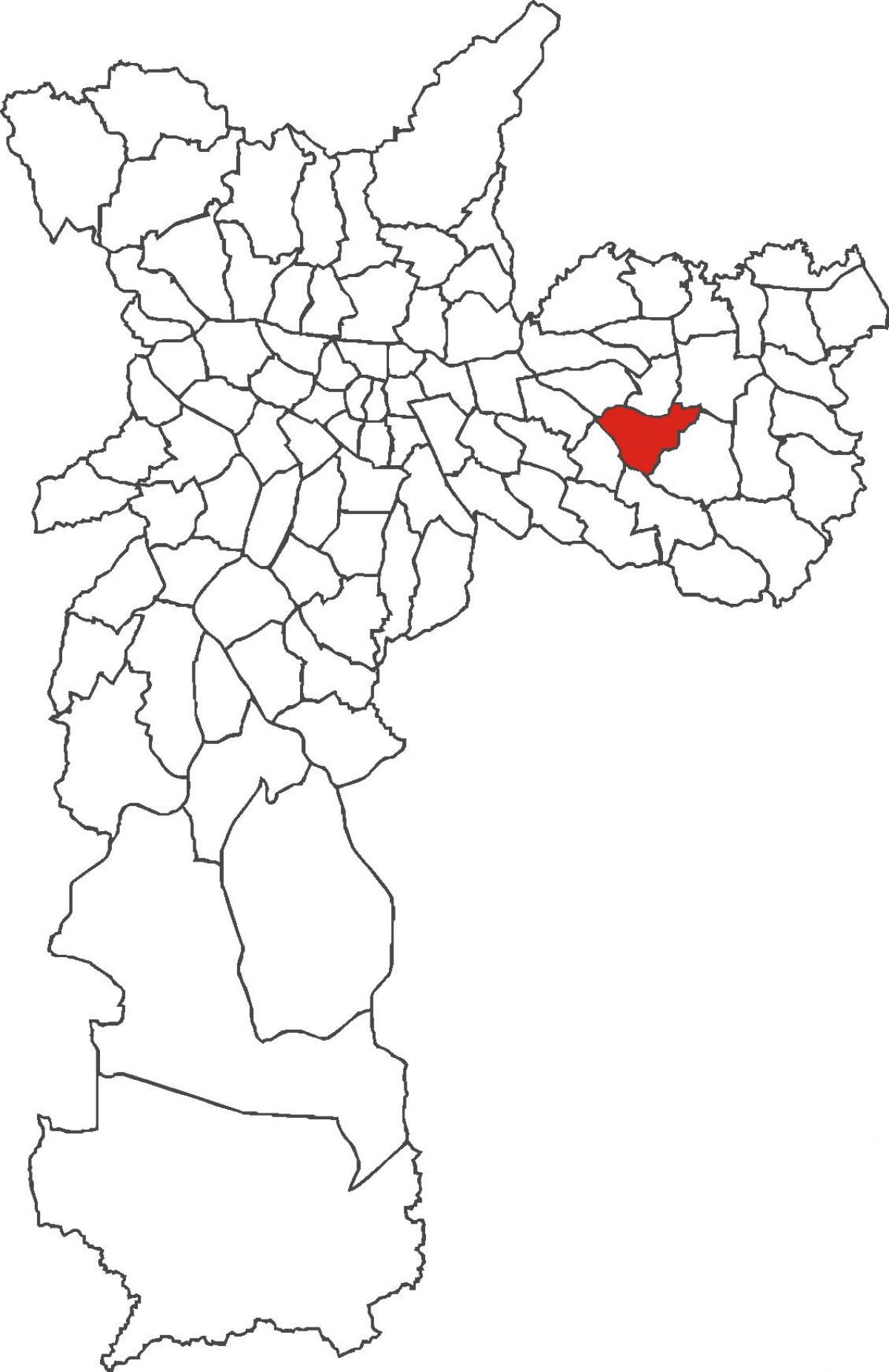 რუკა Cidade Líder უბანი