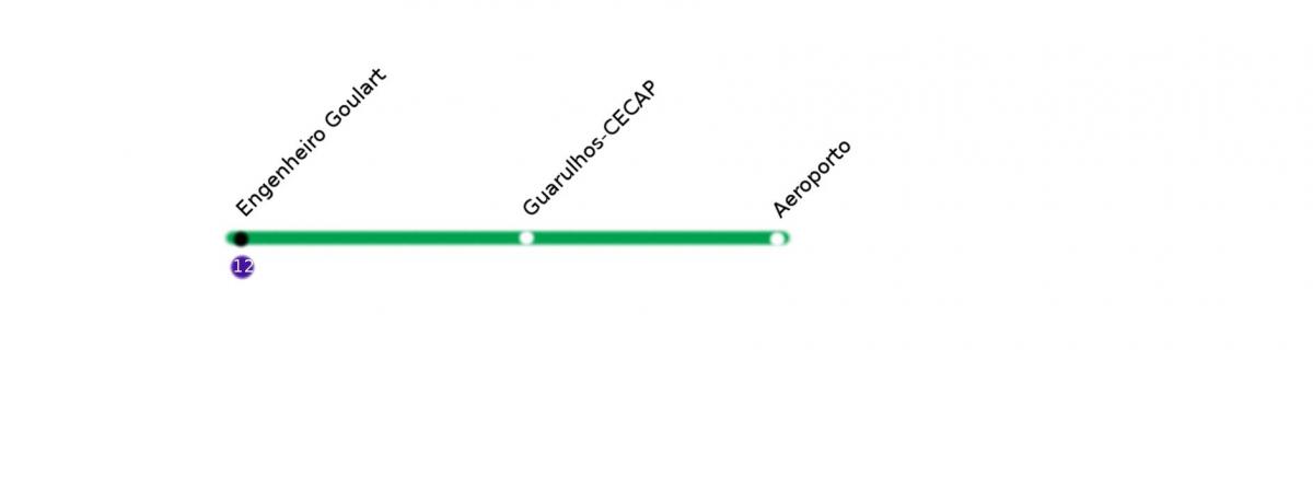რუკა CPTM São Paulo - Line 13 - Jade
