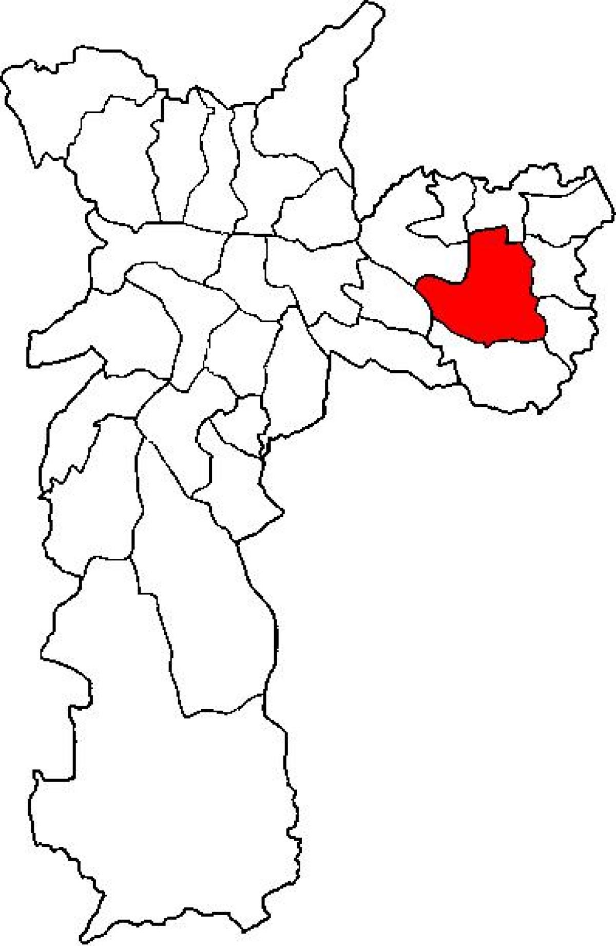 რუკა Itaquera sub-prefecture São Paulo