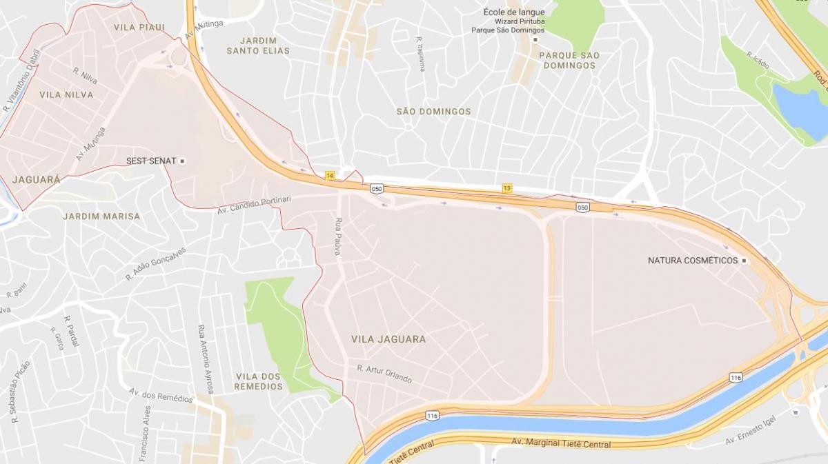 რუკა Jaguara São Paulo