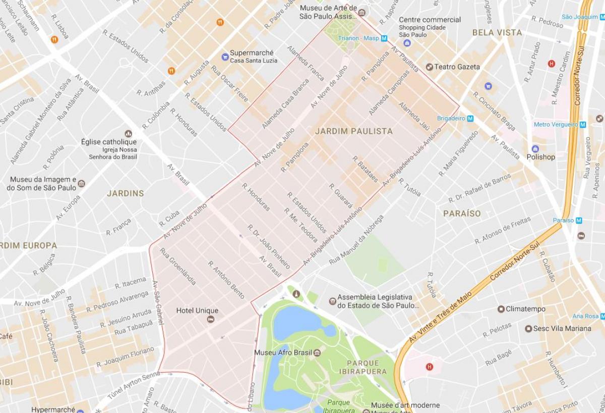 რუკა Jardim Paulista São Paulo
