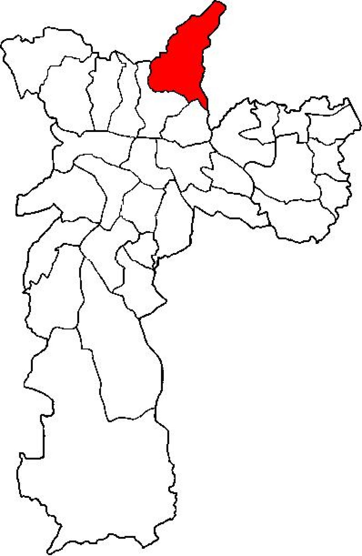 რუკა Jaçanã-Tremembé sub-prefecture São Paulo