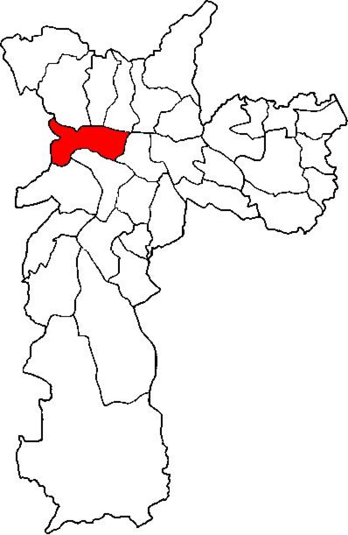 რუკა Lapa sub-prefecture São Paulo