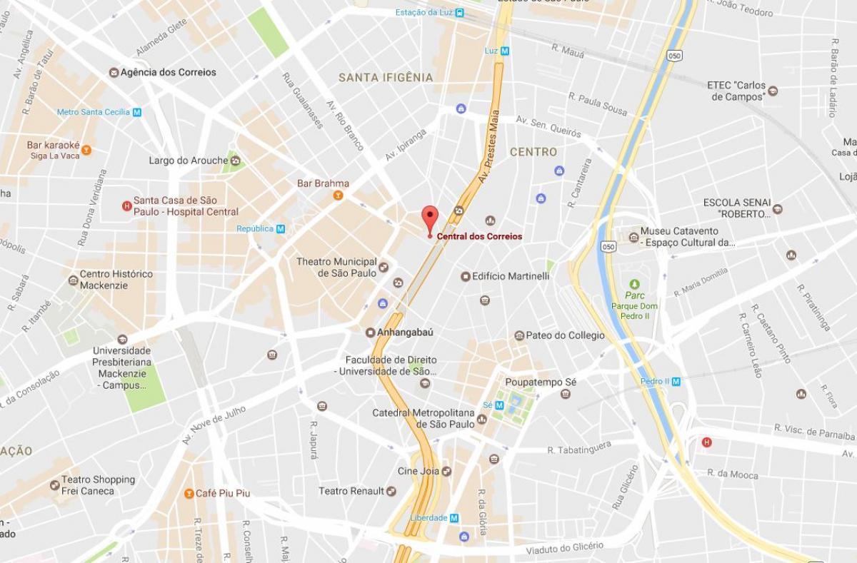 რუკა Palácio dos Correios São Paulo