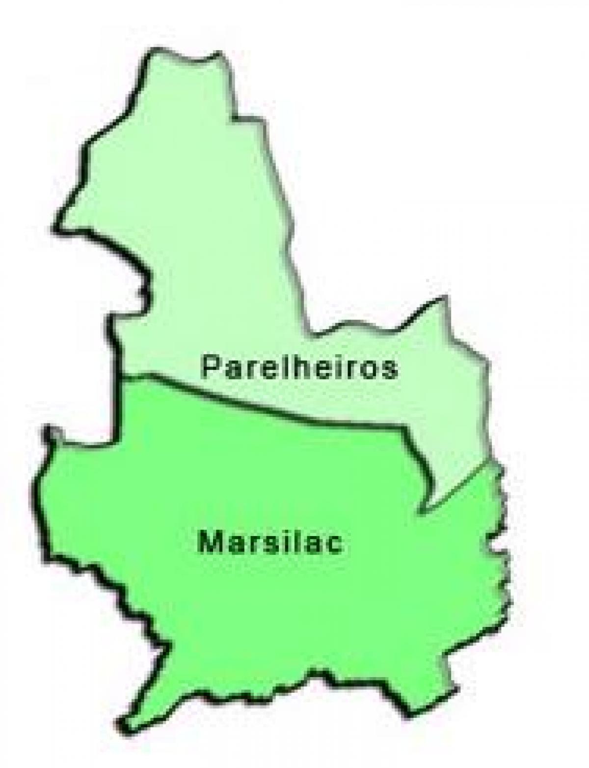 რუკა Parelheiros sub-prefecture