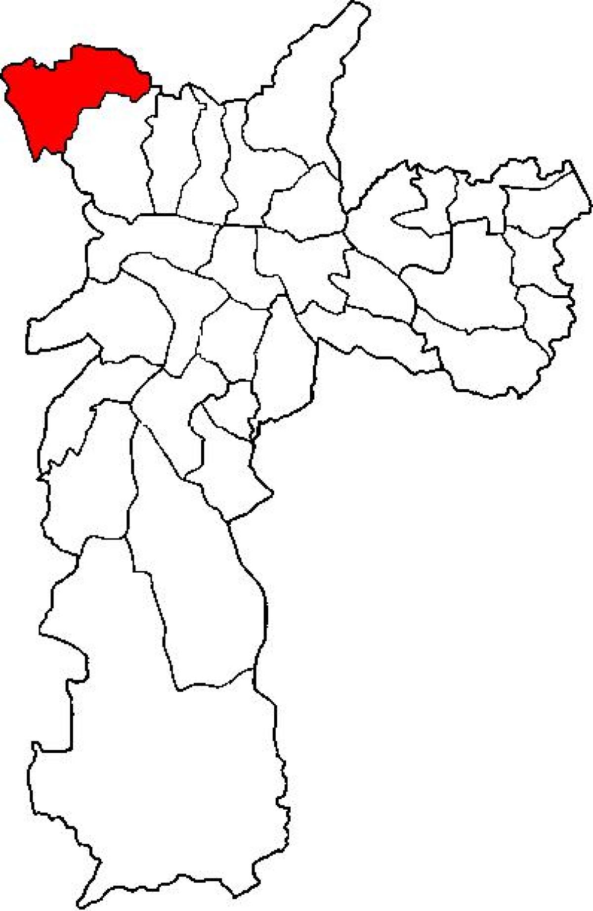 რუკა Perus sub-prefecture São Paulo