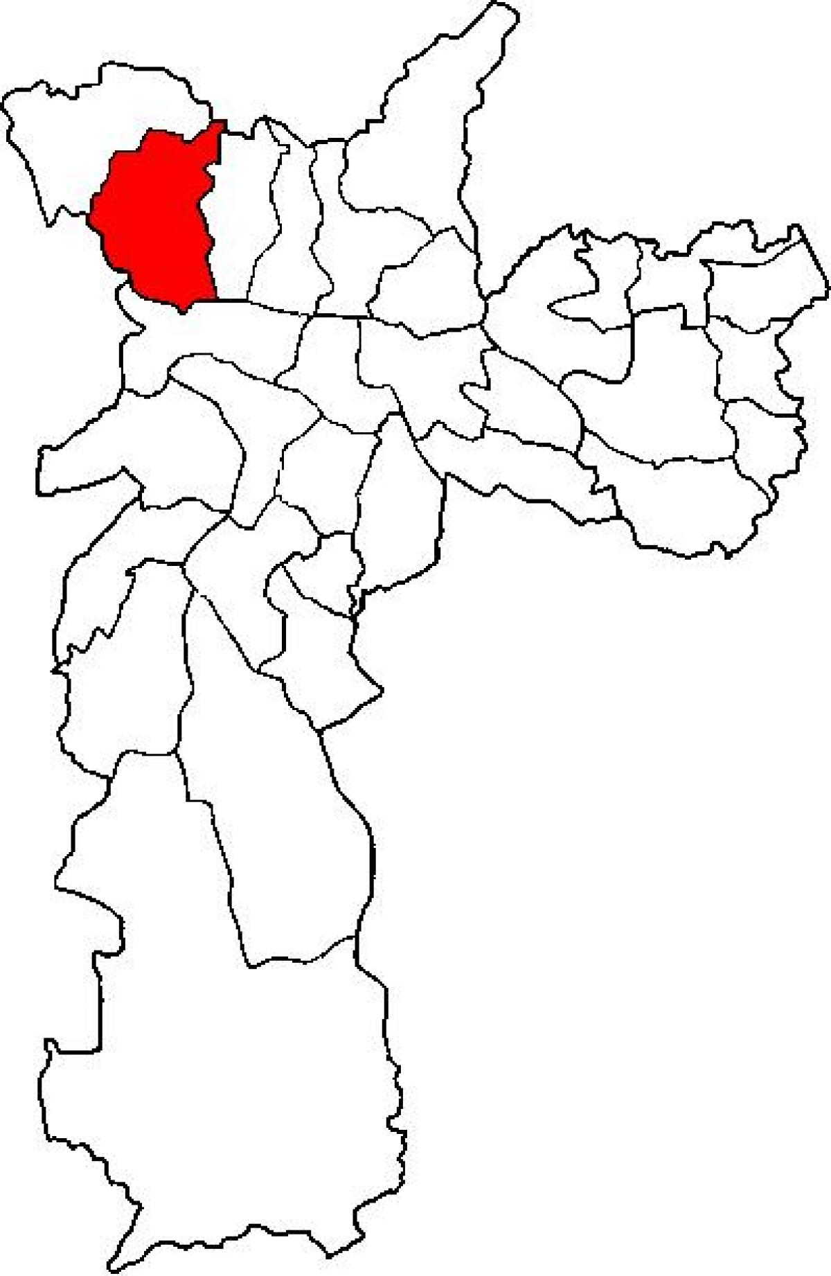 რუკა Pirituba-Jaraguá sub-prefecture São Paulo