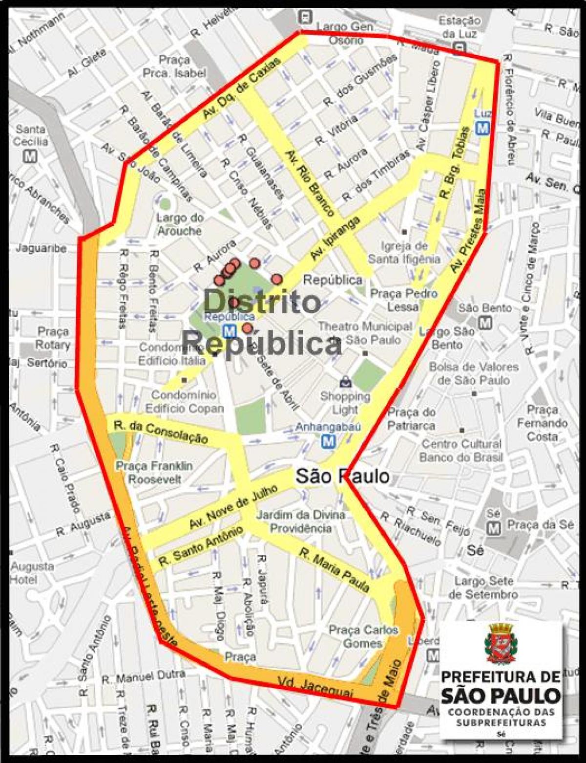 რუკა República São Paulo