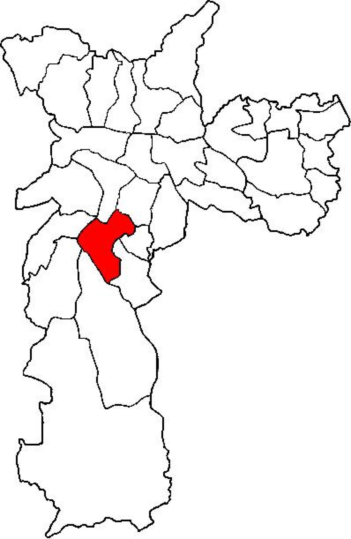 რუკა Santo Amaro sub-prefecture São Paulo