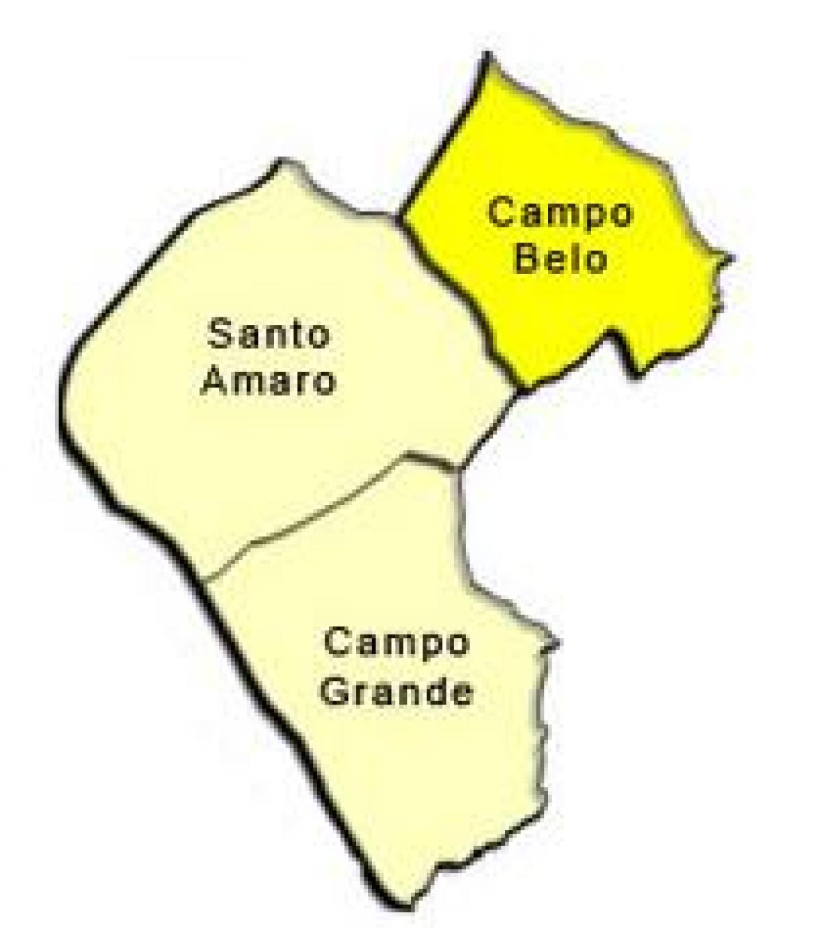 რუკა Santo Amaro sub-prefecture