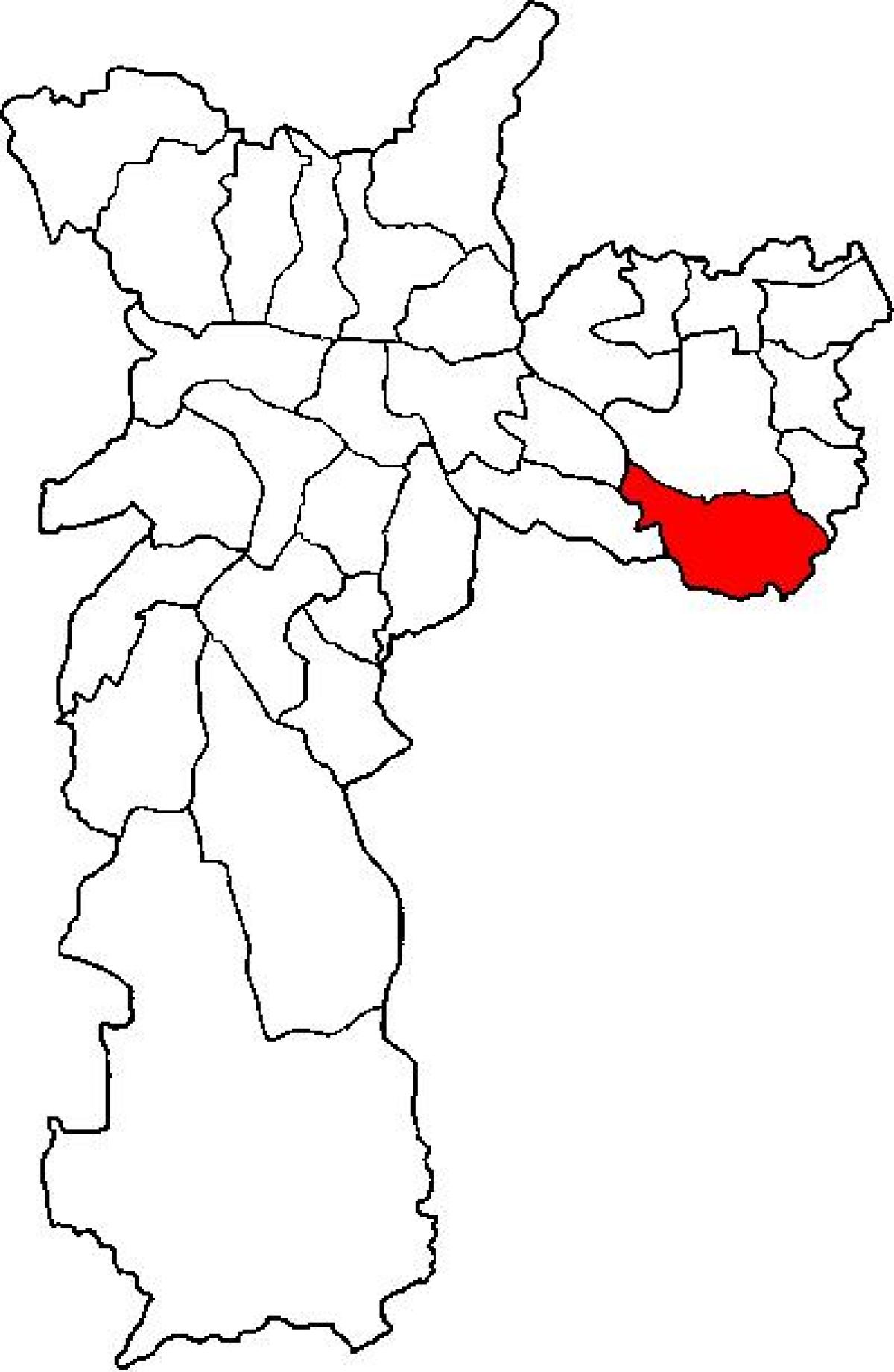 რუკა São Mateus sub-prefecture São Paulo