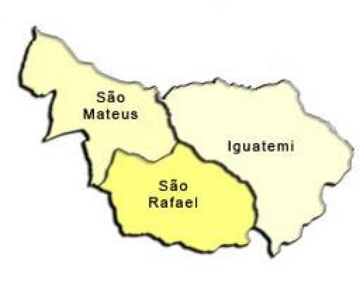 რუკა São Mateus sub-prefecture