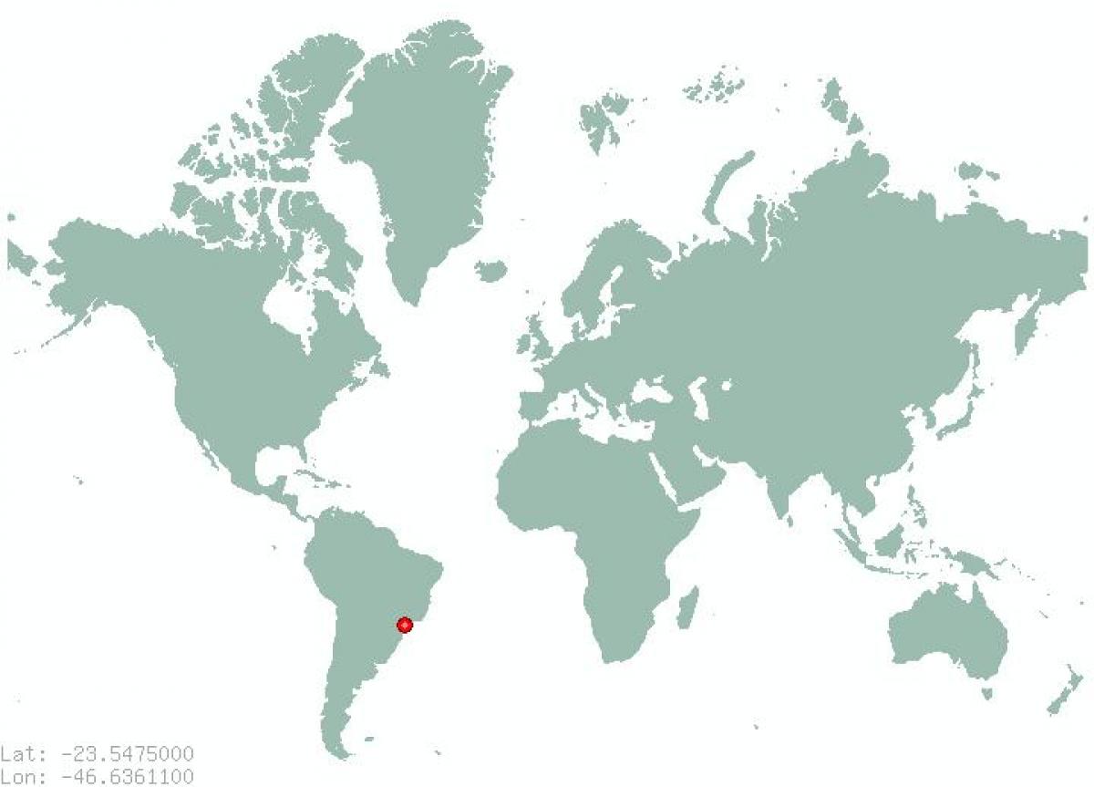 Map of São Paulo მსოფლიოში