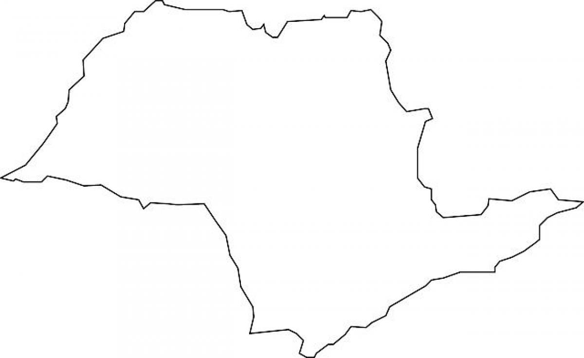 Map of São Paulo ვექტორი
