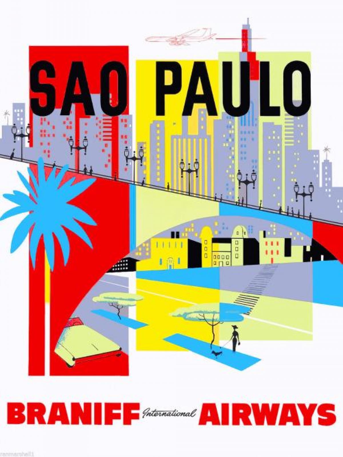 Map of São Paulo ფონი