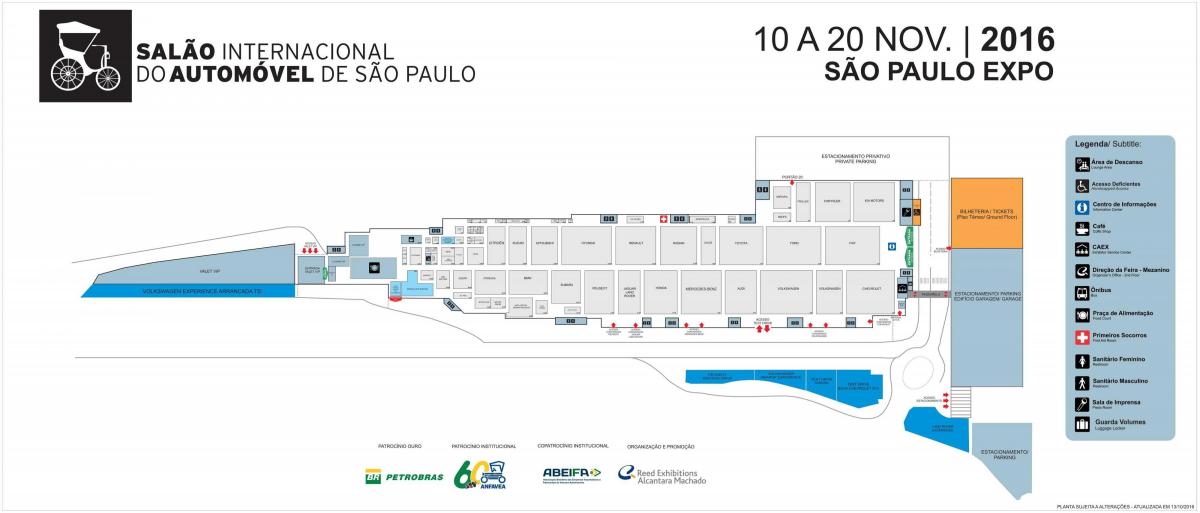 რუკა ავტო შოუ São Paulo