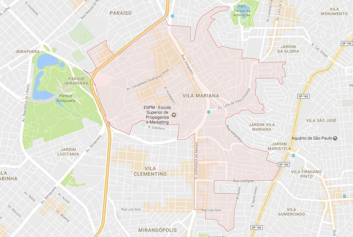 რუკა Vila მარიანა São Paulo