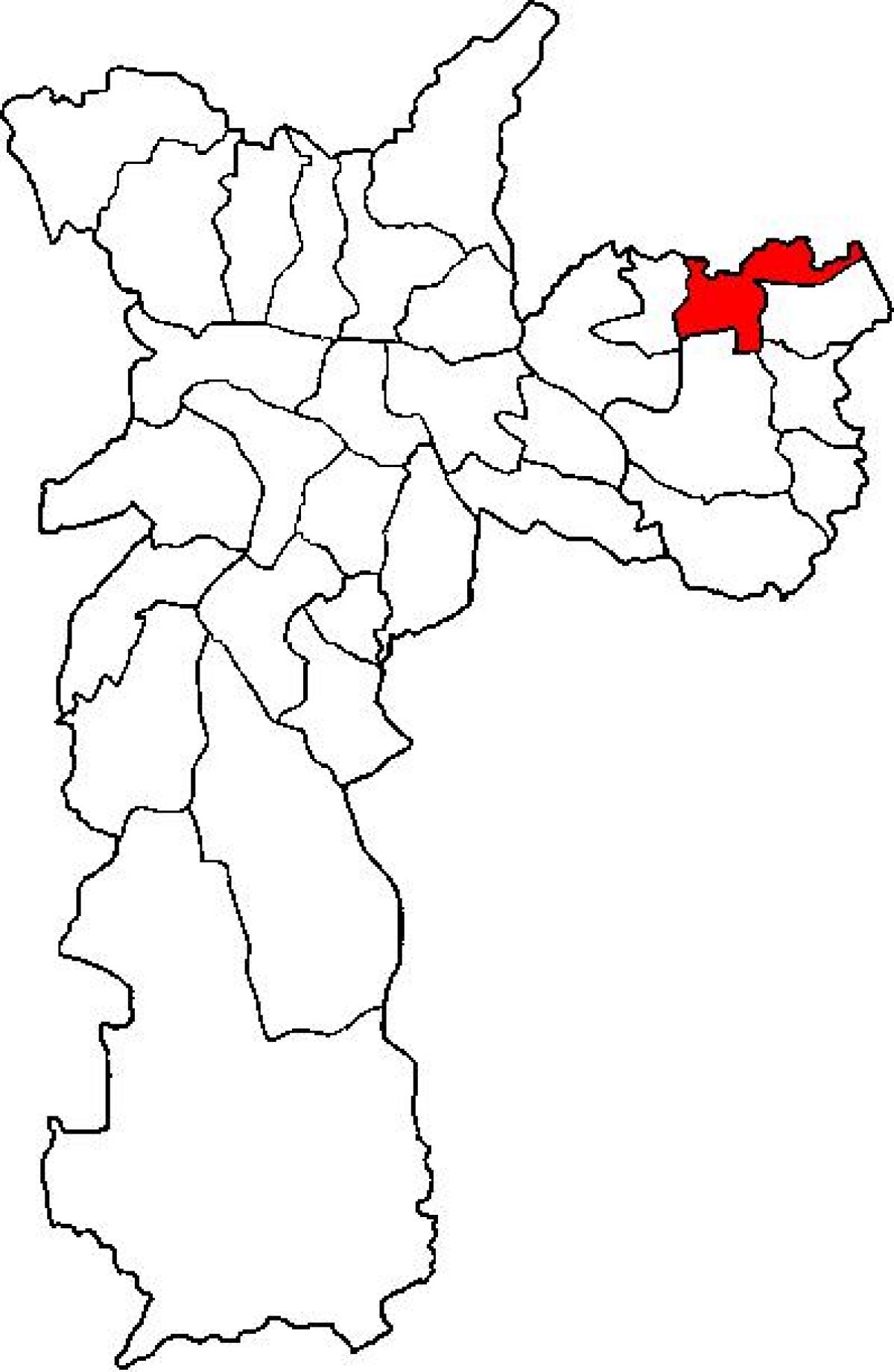 რუკა სან-მიგელ-Paulista sub-prefecture São Paulo
