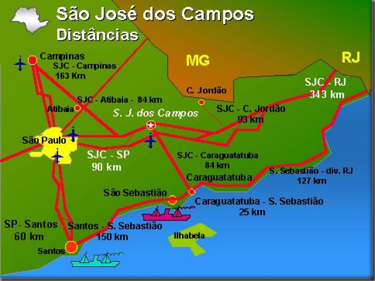 რუკა სან ხოსე dos კამპოს აეროპორტში