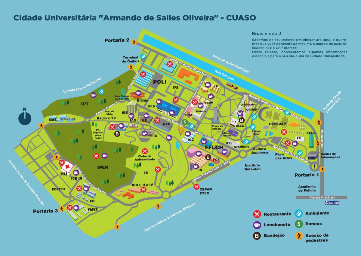 რუკა უნივერსიტეტი Armando de Salles Oliveira - CUASO