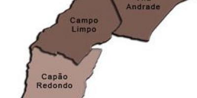 რუკა Campo Limpo sub-prefecture