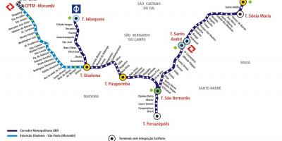 რუკა corredor metropolitano აბდ