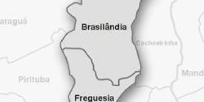 რუკა Freguesia ნუ ან ქვე-prefecture