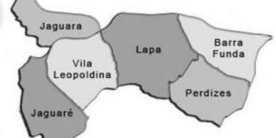 რუკა Lapa sub-prefecture