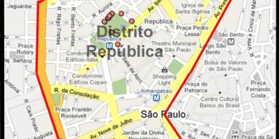 რუკა República São Paulo