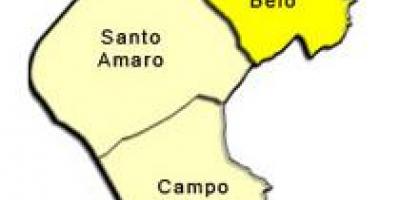 რუკა Santo Amaro sub-prefecture