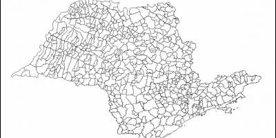 Map of São Paulo ქალიშვილი - მუნიციპალიტეტების