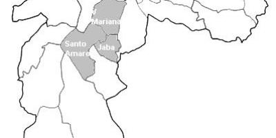რუკა ზონაში Centro-Sul São Paulo