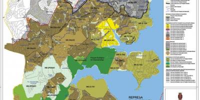 რუკა მ'Boi Mirim São Paulo - ოკუპაცია ნიადაგის