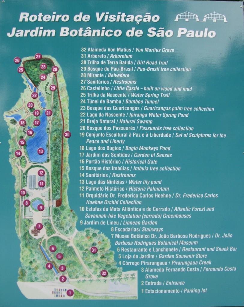 რუკა ბოტანიკური ბაღი São Paulo