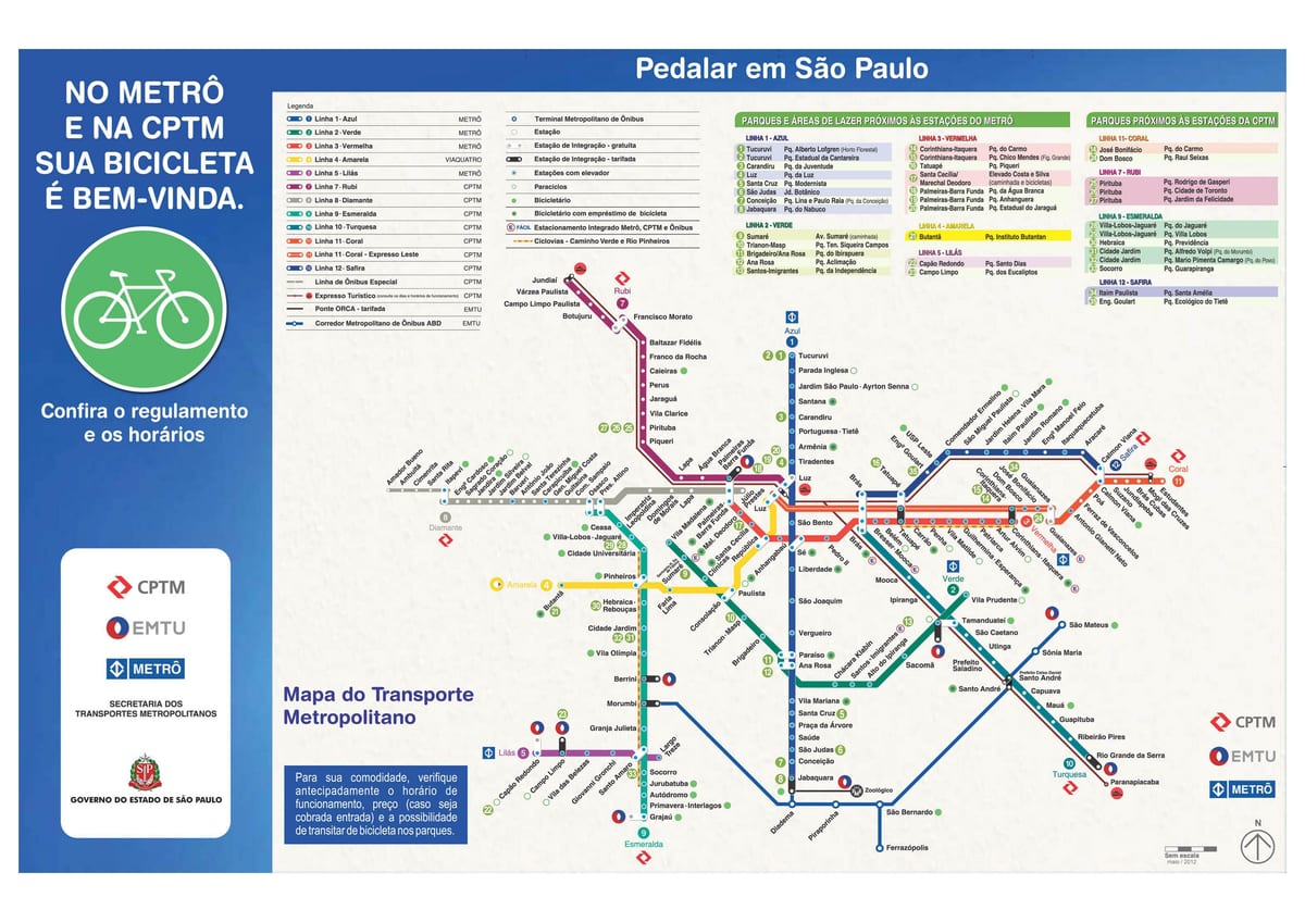 რუკა cycling სახელმძღვანელო São Paulo