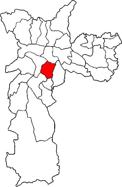 რუკა Vila მარიანა sub-prefecture São Paulo