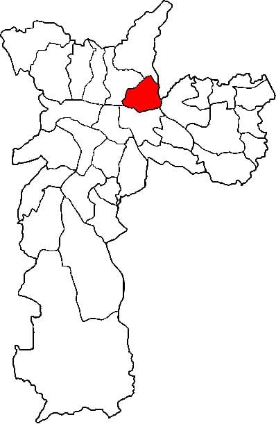 რუკა Vila მარია sub-prefecture São Paulo