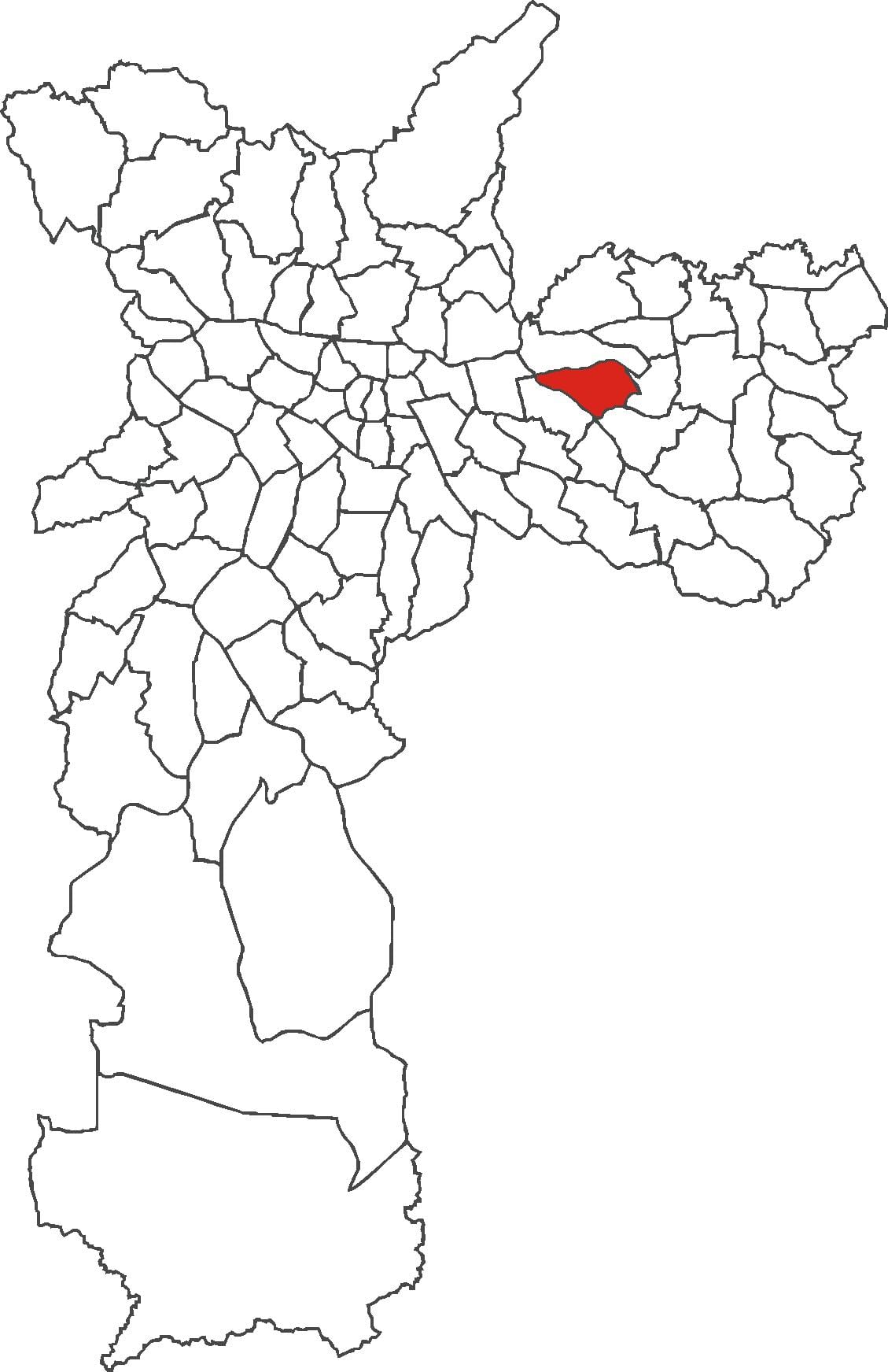 რუკა Vila Matilde უბანი