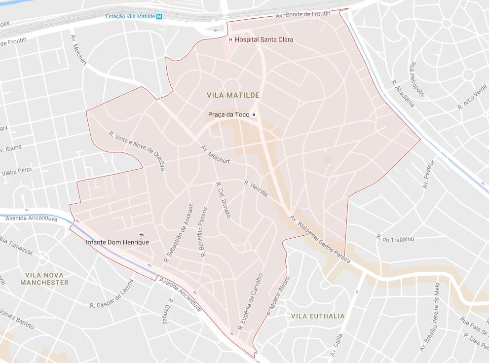 რუკა Vila Matilde São Paulo
