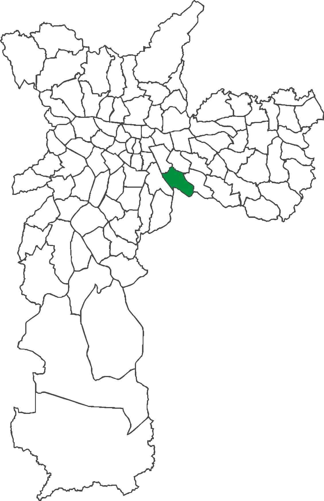 რუკა Vila Prudente უბანი