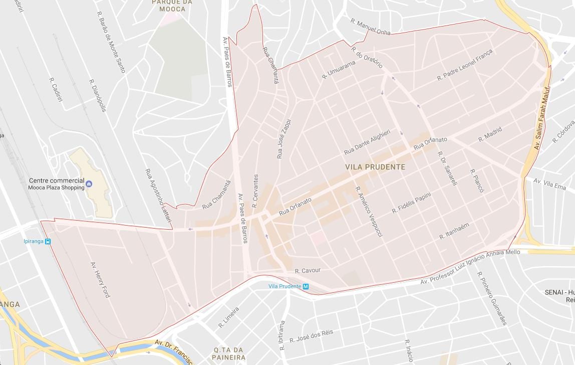 რუკა Vila Prudente São Paulo