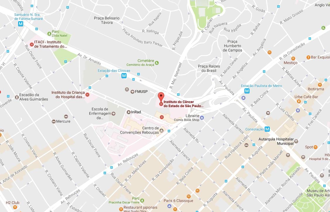 რუკა ინსტიტუტის კიბოს of São Paulo