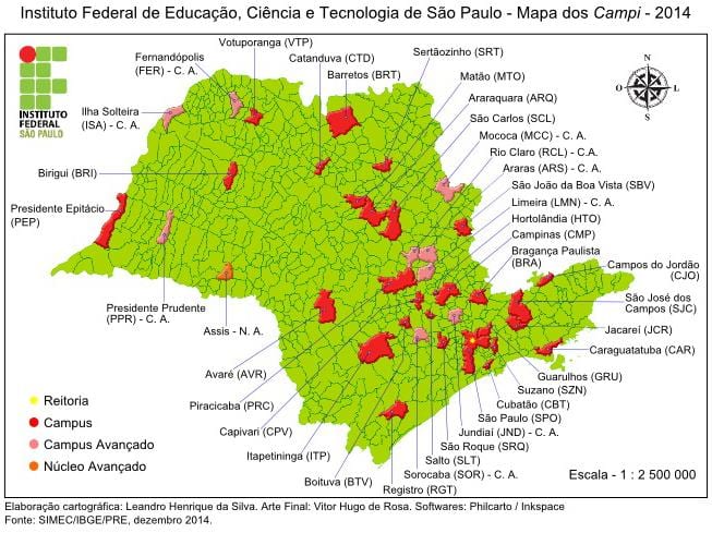 რუკა ინსტიტუტი, ფედერალური of São Paulo - IFSP