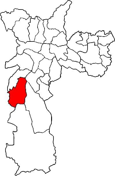 რუკა მ'Boi Mirim sub-prefecture São Paulo