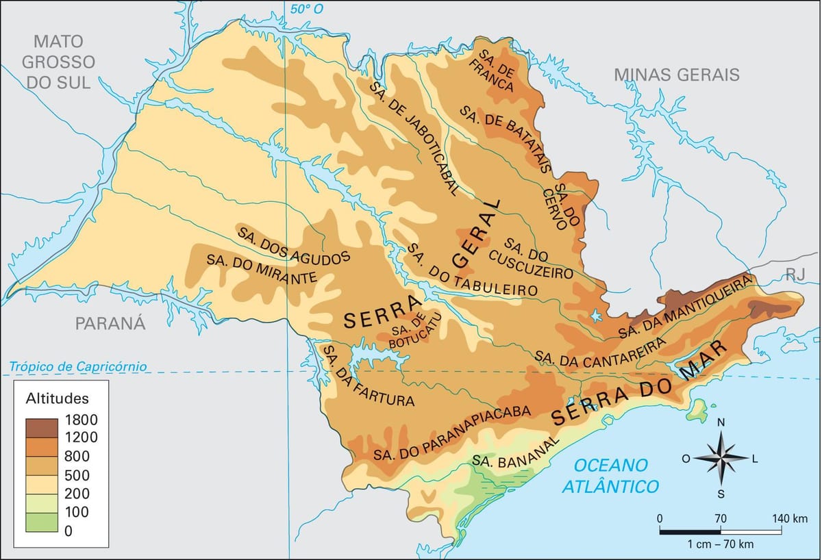 რუკა სიმაღლეზე São Paulo